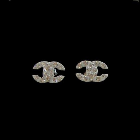 replica chanel cc stud earrings